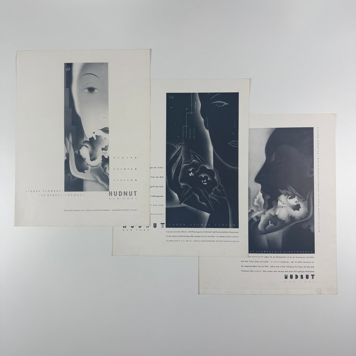 Folder and inserts Richard Hudnut | Hans Schleger (Zero) Crawfords Advertising Agency c. 1930s