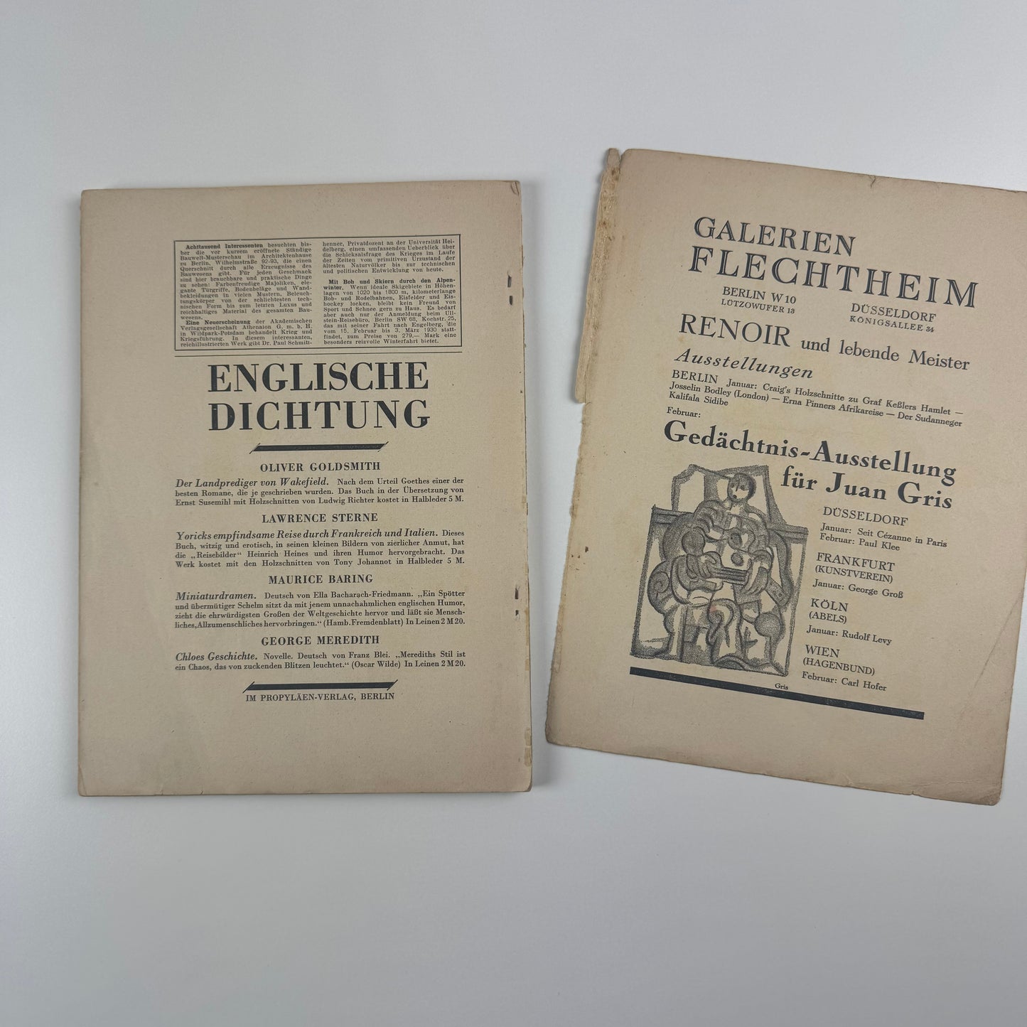 Der Querschnitt, X Jahrgang, Heft 1, January, 1930 | London issue | IM Propylaen-Verlag, Berlin, 1930