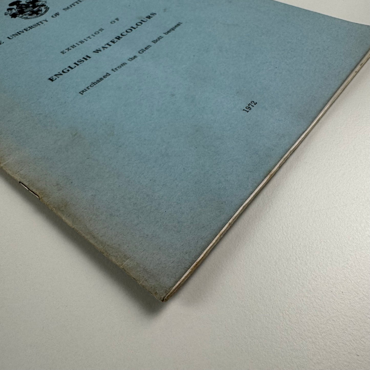 Exhibition of English Watercolours purchased from the Glen Bott bequest | University of Nottingham, 1972