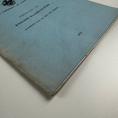 Exhibition of English Watercolours purchased from the Glen Bott bequest | University of Nottingham, 1972