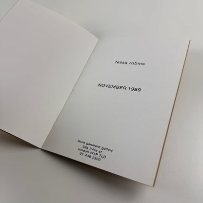 Tessa Robins | Laure Genillard Gallery, London, 1989