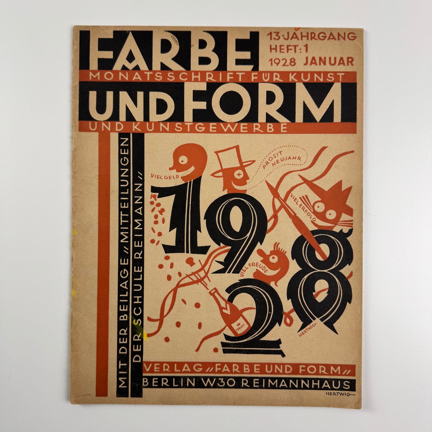Farbe und Form. Monatsschrift für Kunst und Kunstgewerbe | Mit der beilage ‘Mitteilungen der Schule [Albert] Reimann' |  13 Jahrgang, 1, January 1928