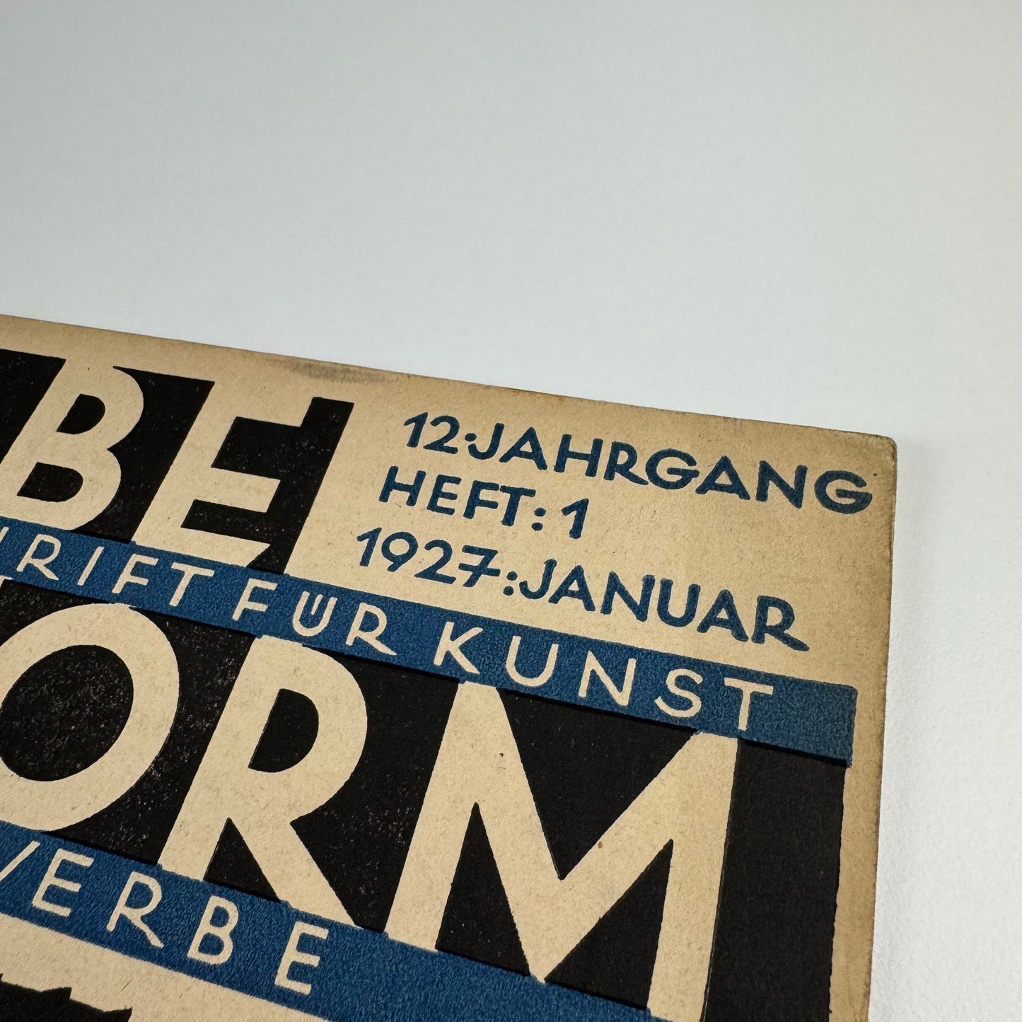 Farbe und Form. Monatsschrift für Kunst und Kunstgewerbe | Mit der beilage ‘Mitteilungen der Schule [Albert] Reimann' |  12 Jahrgang, 1, January 1927