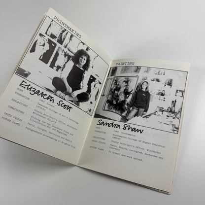 Winchester School of Art. Fine Art Degree Show 1984. 16 to 22 June 1984 | list of students and their works