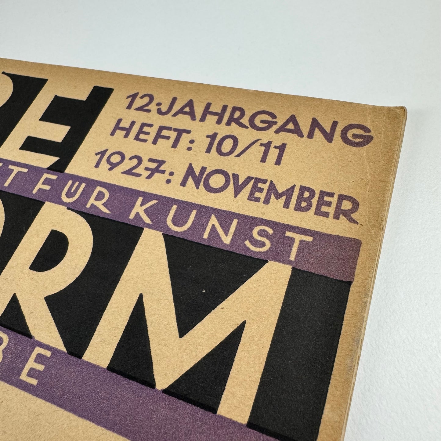 Farbe und Form. Monatsschrift für Kunst und Kunstgewerbe | Mit der beilage ‘Mitteilungen der Schule [Albert] Reimann' |  12 Jahrgang, 10/11, November 1927