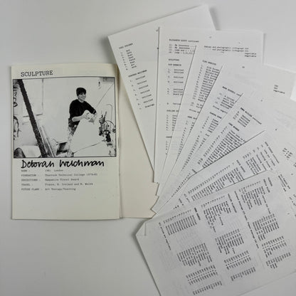 Winchester School of Art. Fine Art Degree Show 1984. 16 to 22 June 1984 | list of students and their works
