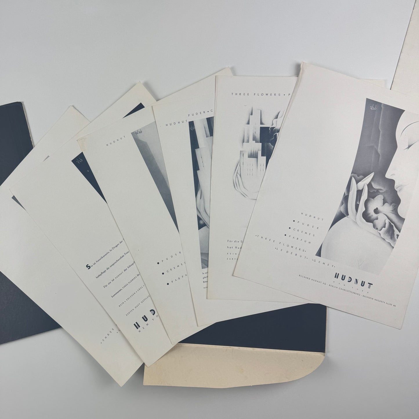 Folder and inserts Richard Hudnut | Hans Schleger (Zero) Crawfords Advertising Agency c. 1930s