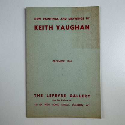 New Paintings and drawings by Keith Vaughan | Lefevre Gallery December 1948
