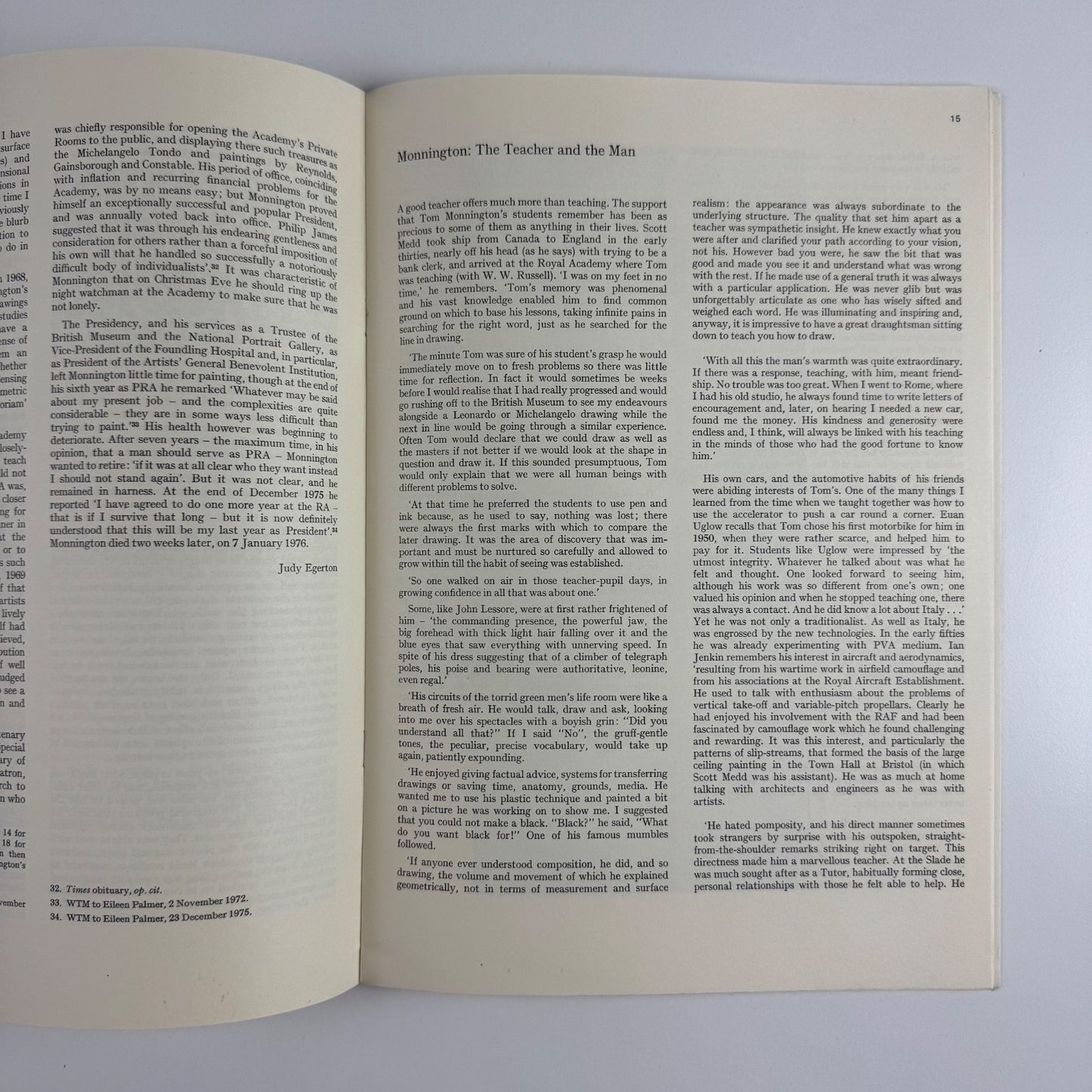 Drawings and Paintings by Sir Thomas Monnington Royal Academy of Arts 1977 catalogue design Gordon House