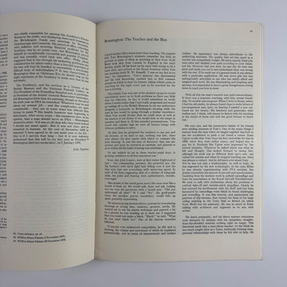 Drawings and Paintings by Sir Thomas Monnington Royal Academy of Arts 1977 catalogue design Gordon House