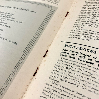 William Carlos Williams Newsletter | Volume 1, Number 1, Fall 1975