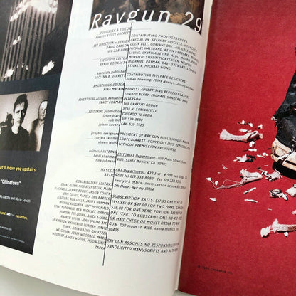 Raygun magazine | Issue 29 | Flaming Lips | Design by David Carson Sept 1995