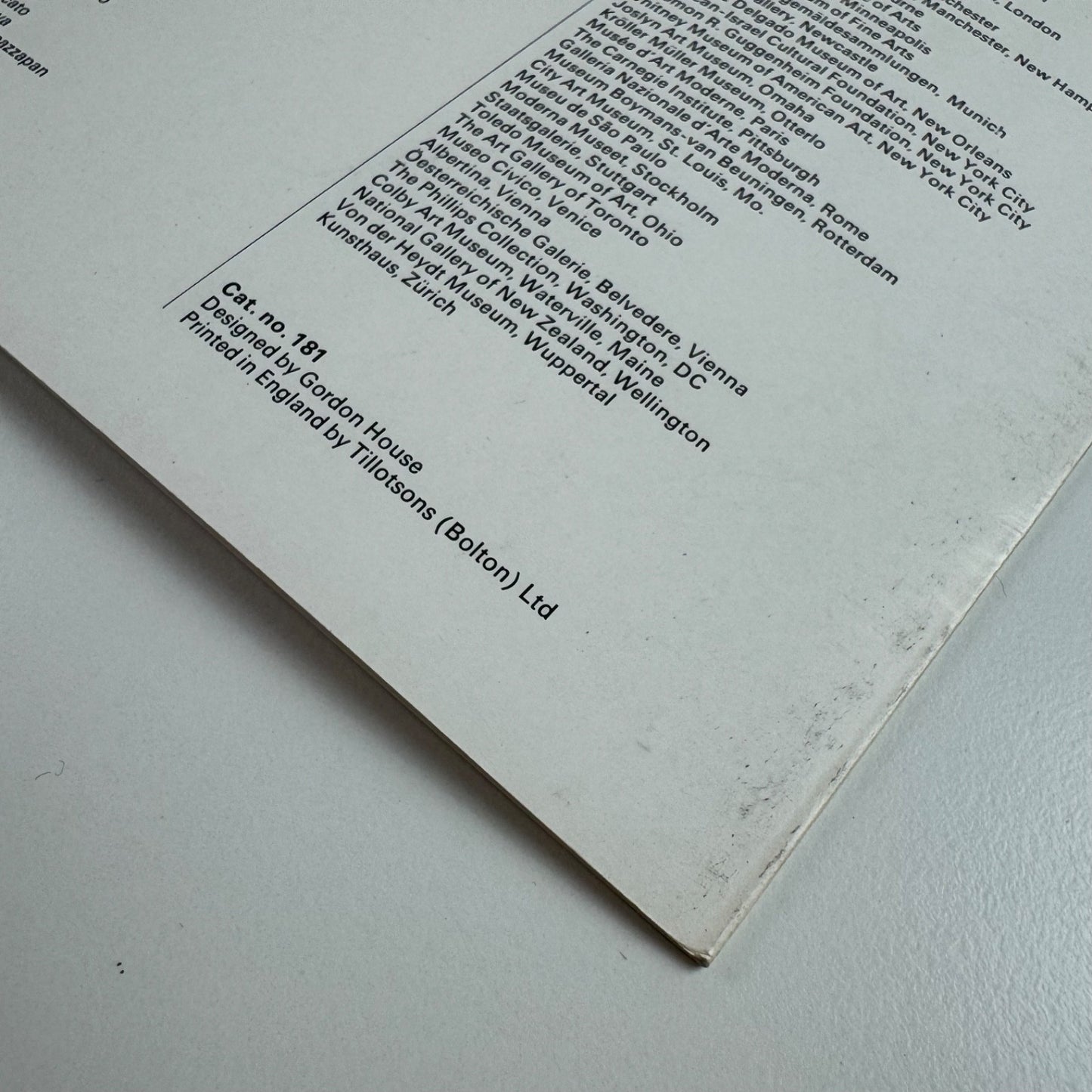 Colin Lanceley | Marlborough London February 1966 design by Gordon House
