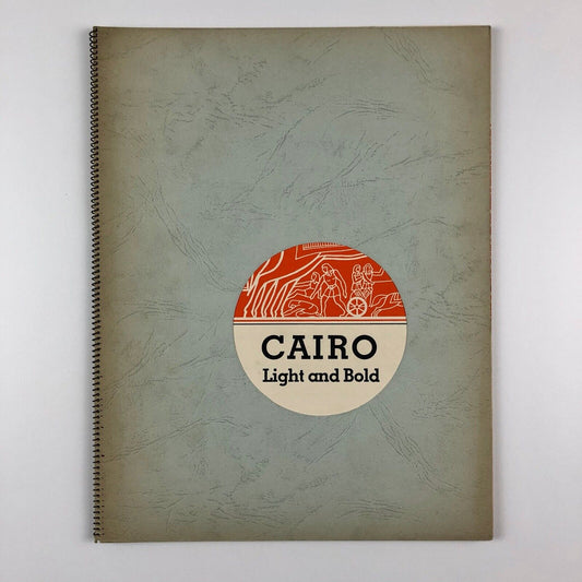 Intertype Cairo Light and Bold type specimen brochure | Intertype Limited Slough 1930s