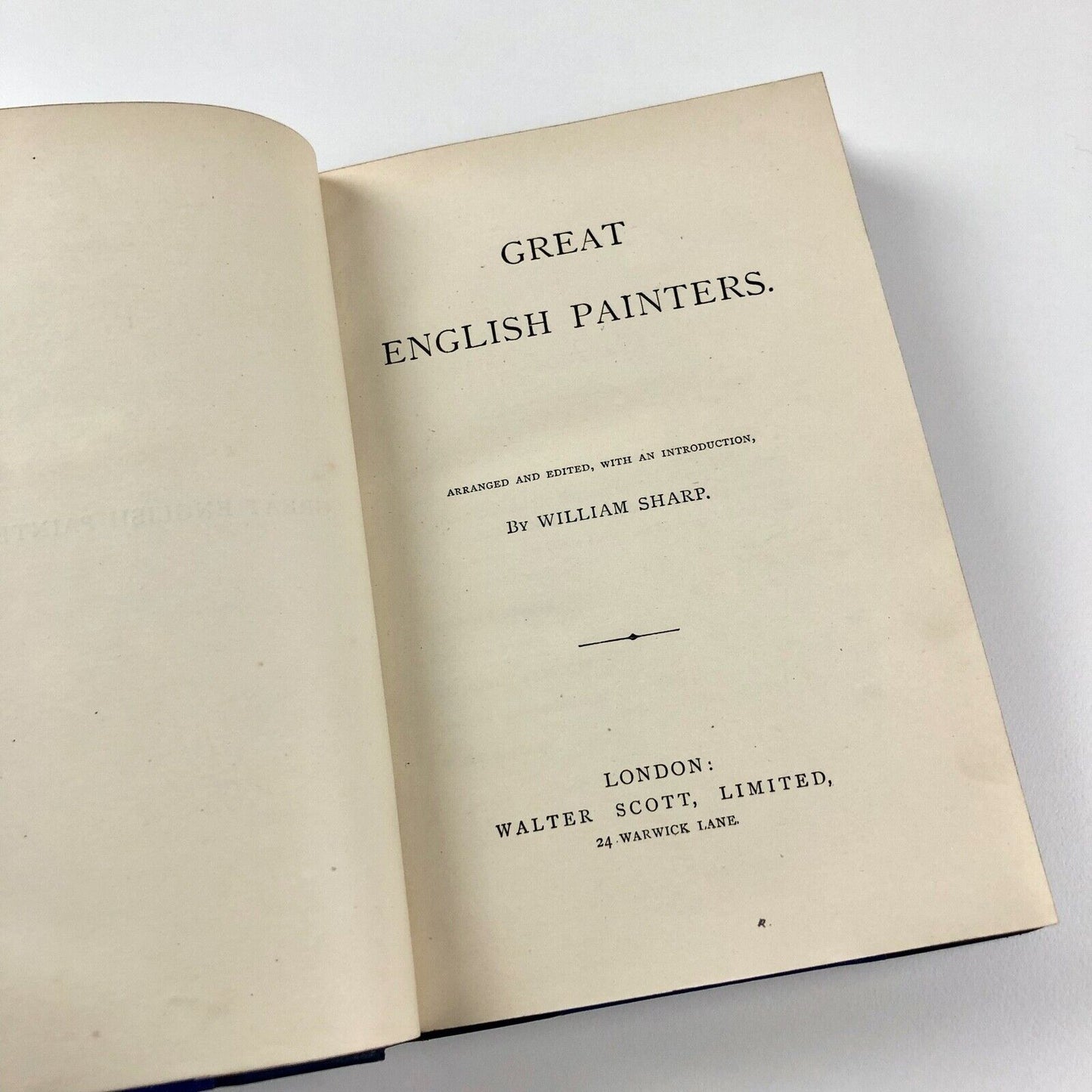 Great English Painters by William Sharp | Walter Scott Press | Undated, late 19th century?
