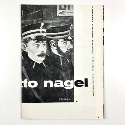 Otto Nagel | Stedelijk Museum fold-out exhibition leaflet/poster, 1962