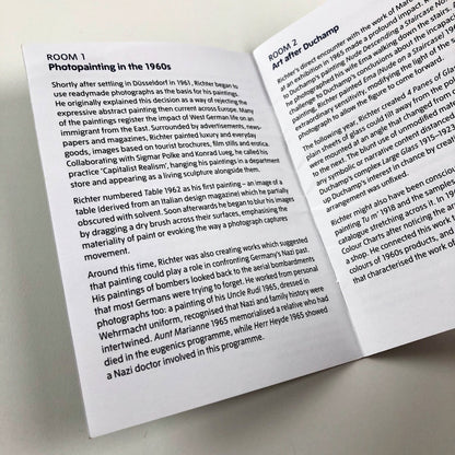 Gerhard Richter. Panorama | Pocket gallery guide – Tate Modern 2011/12