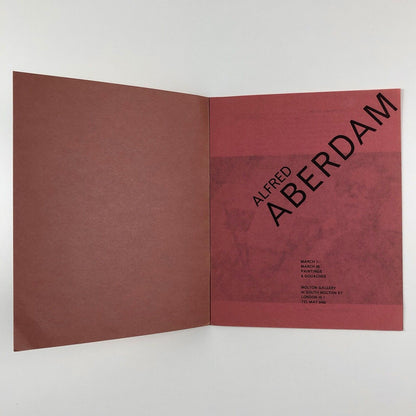 Alfred Aberdam – Paintings & Gouaches | Molton Gallery exhibition catalogue | 1961