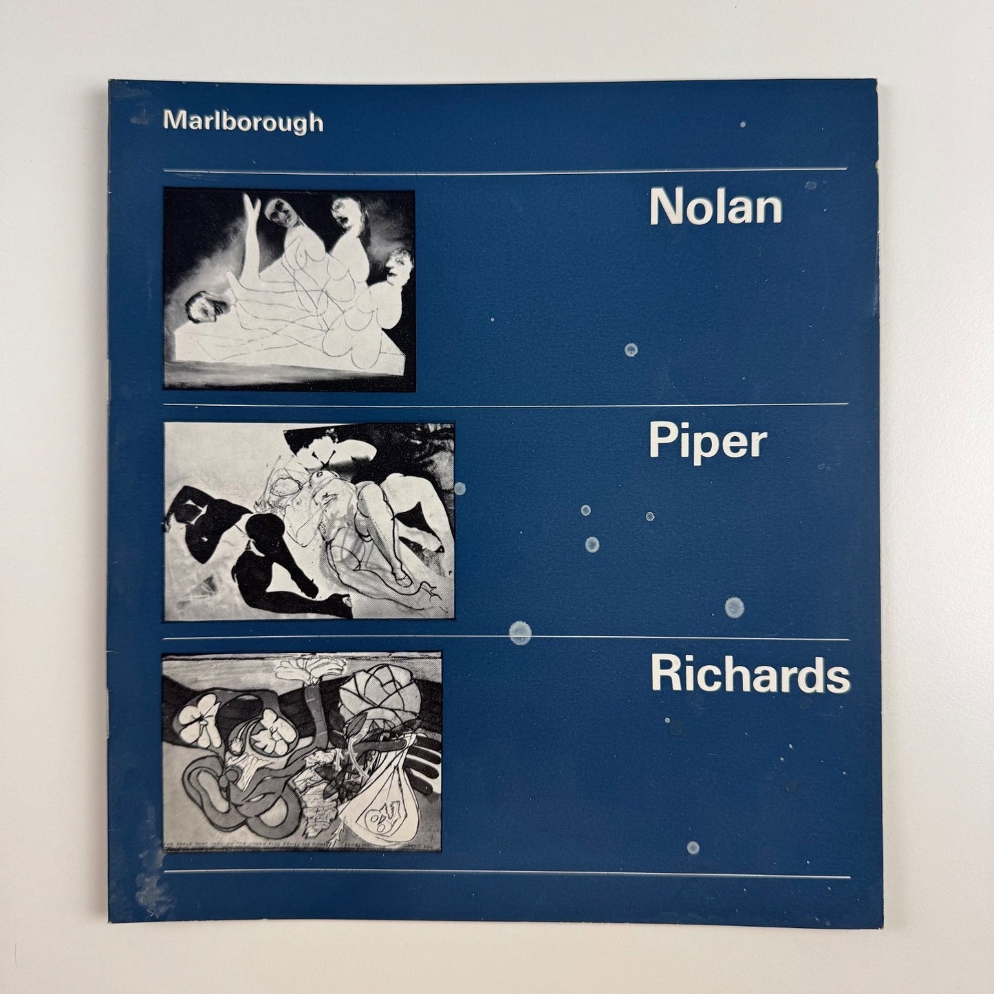Nolan, Piper, Richards | Marlborough April-May 1966 cat.no. 191 design by Gordon House