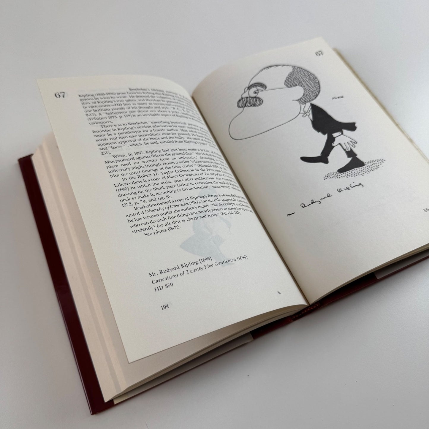 Beerbohm’s Literary Caricatures by J.G. Reward | Allen Lane, 1977