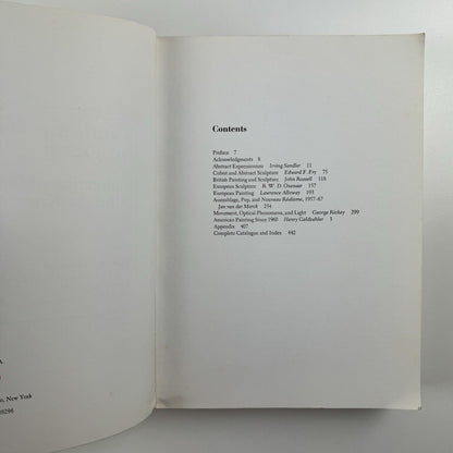 Contemporary Art 1942-72. Collection of the Albright-Knox Art Gallery | Praeger Publishers, 1973