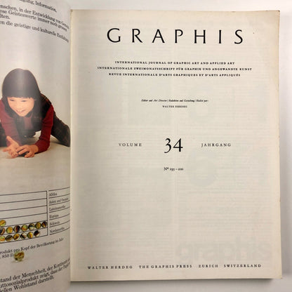 Graphis journal No 200 Vol 34, 1978/79 | Walter Herdeg | The Graphis Press