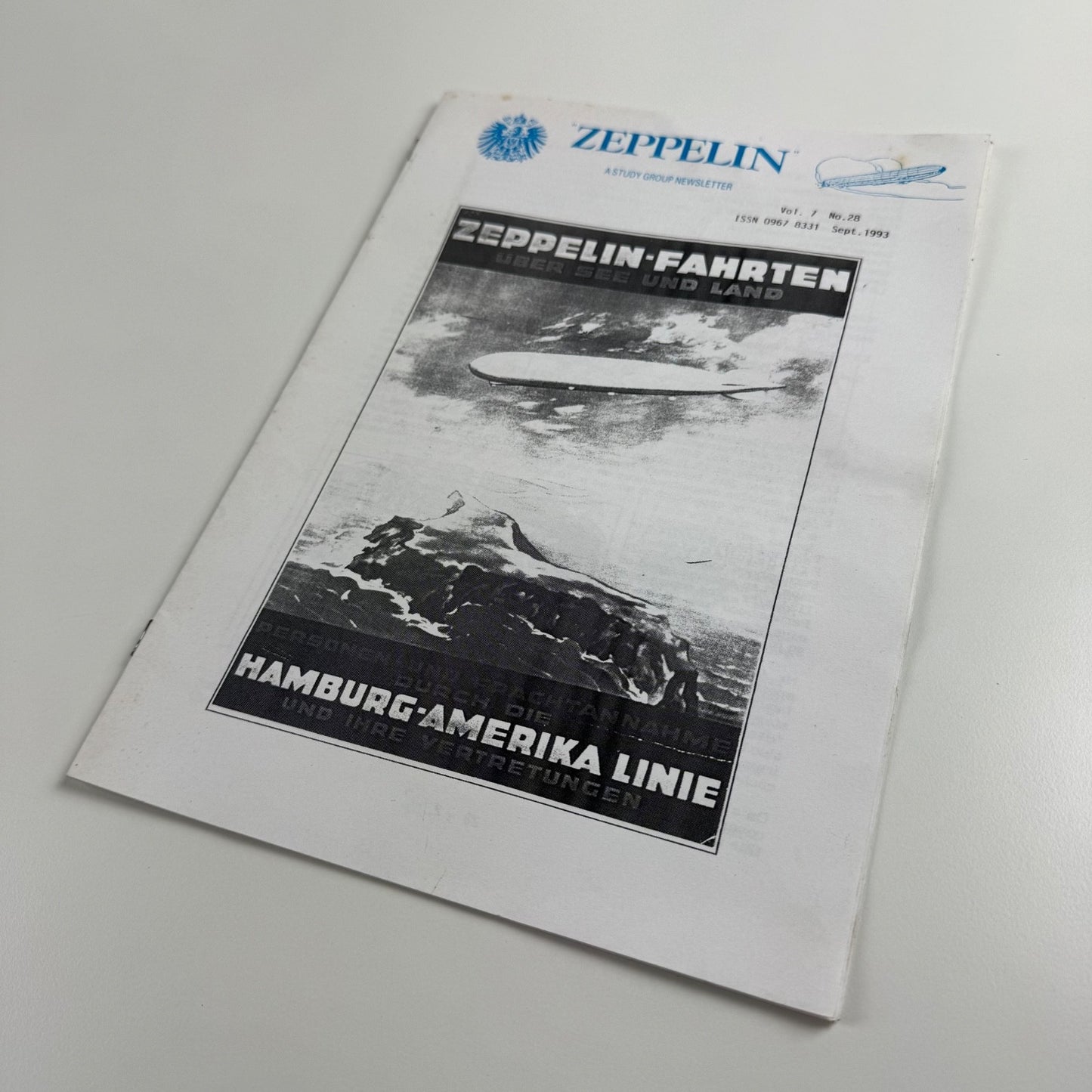 Zeppelin a study group newsletter vol 7 no 28 September 1993