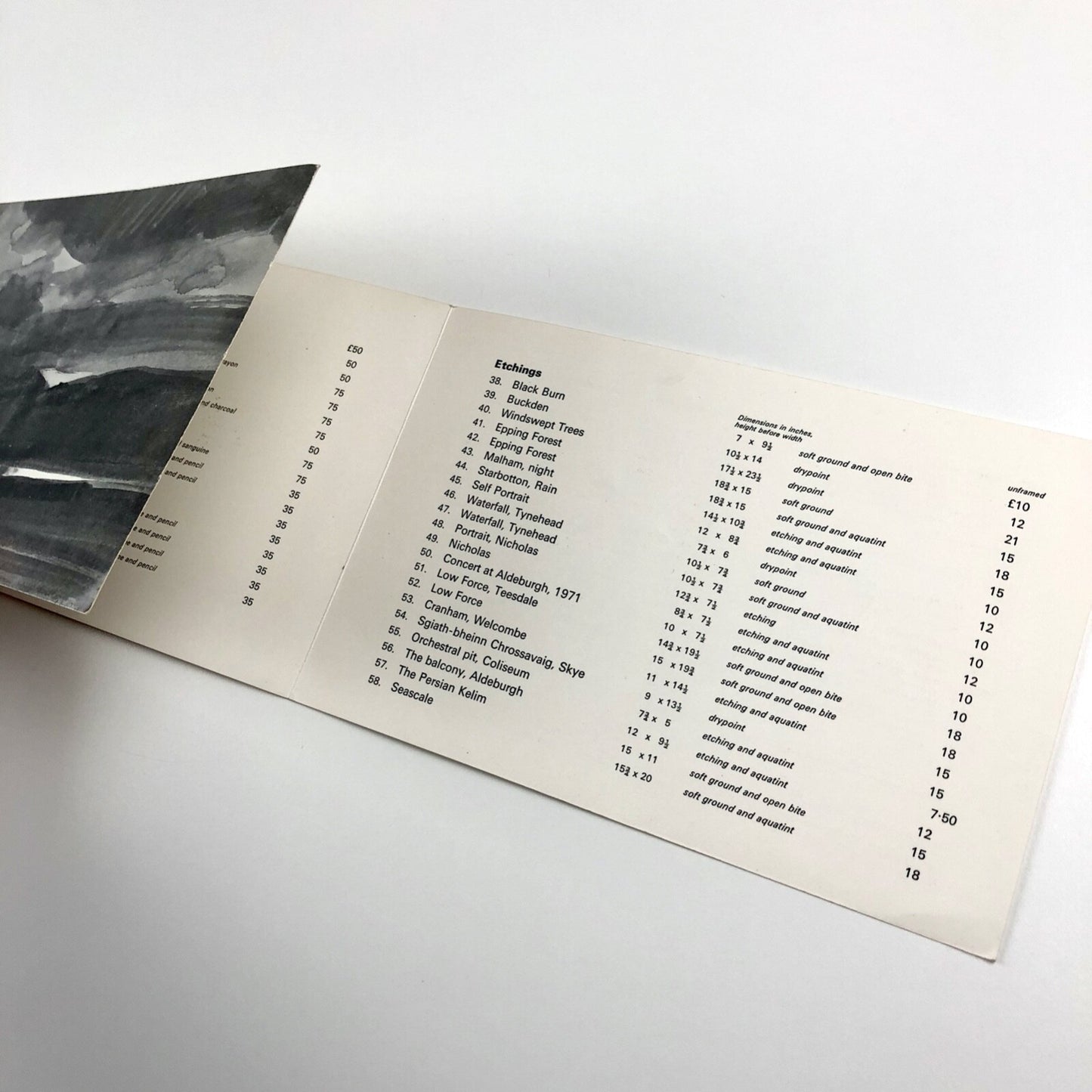 Peter Coker | Thackeray Gallery London | 1972 exhibition folded card