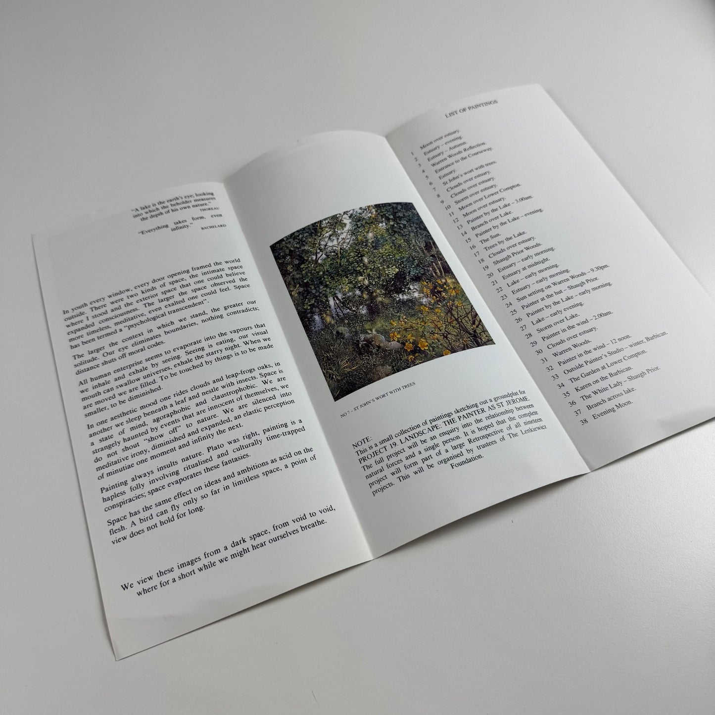Leaflet R.O. Lenkiewicz. Landscape | Barbican Museum & Library Plymouth 1995