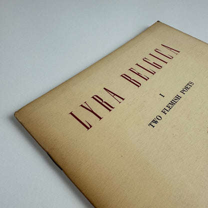 Lyra Belgica I. Two Flemish Poets. Guido Gezelle and Karel van de Woestijne | Belgian Government Information Center, New York, 1950