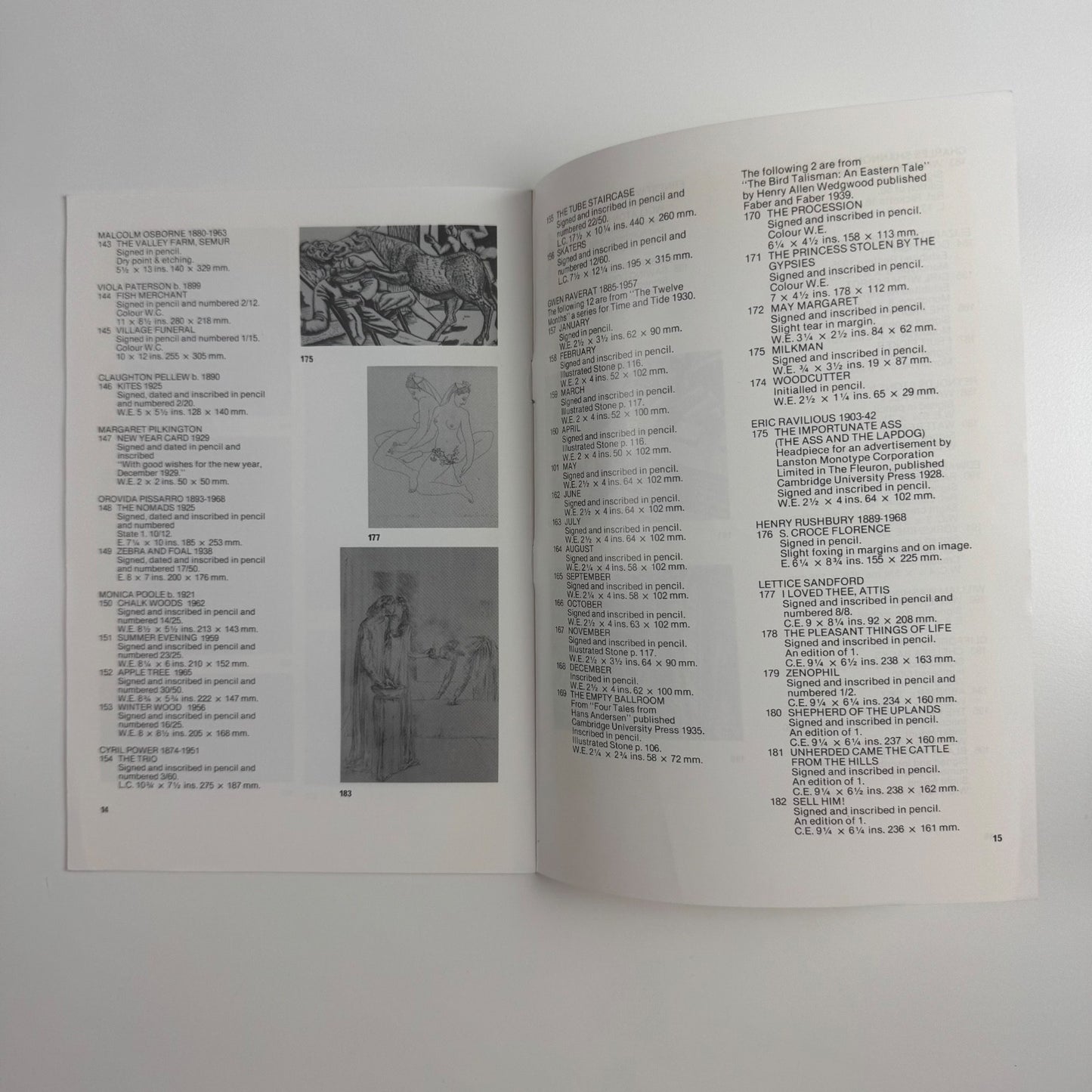 British Wood engravings and other prints 1900-1960 | Blond Fine Art 1980