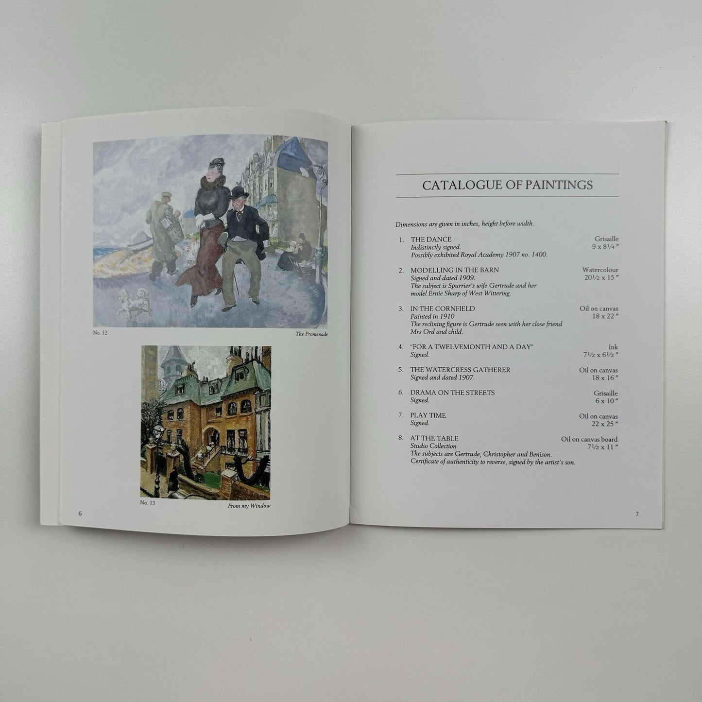 Steven Spurrier R.A. 1878-1961. Selected paintings | Paisnel Gallery catalogue, 1993