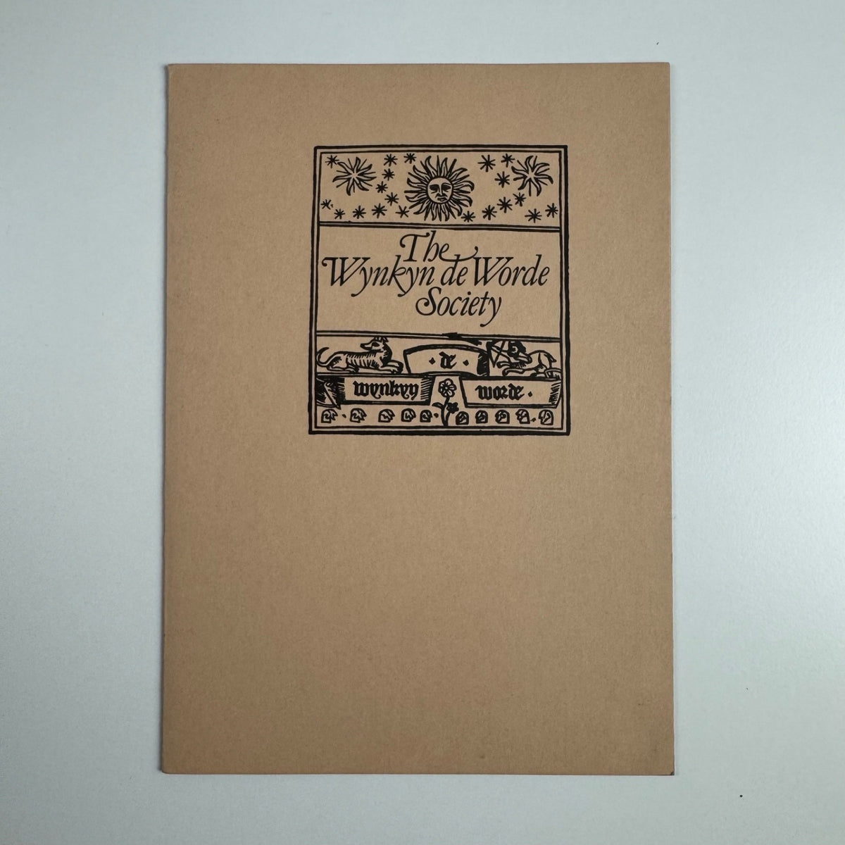 Lunch menu for The Wynkyn de Worde Society March 1981