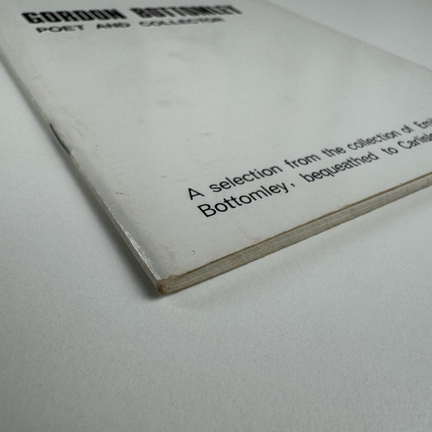 Gordon Bottomley – Poet and Collector | Carlisle City Art Gallery c.1970