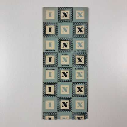 Deberny & Peignot ‘SPHINX’ type specimen leaflet for Soldans Limited c.1925?