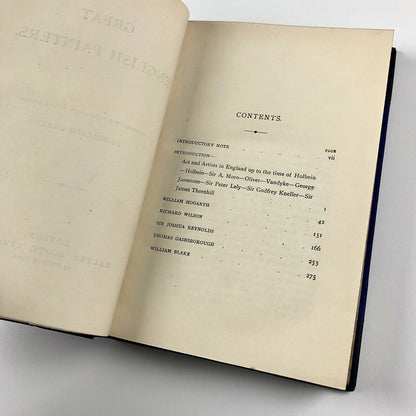 Great English Painters by William Sharp | Walter Scott Press | Undated, late 19th century?