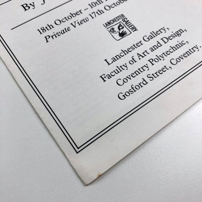 Unbelievable stories incorporating the travails of Blind Bifford Jelly | John Yeadon | Folded sheet, 1988