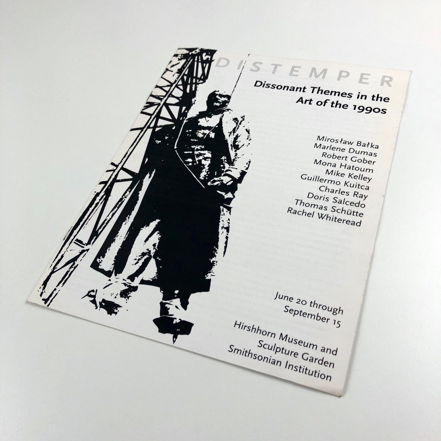 Distemper – Dissonant Themes in the Art of the 1990s | Smithsonian Institute catalogue leaflet, 1996