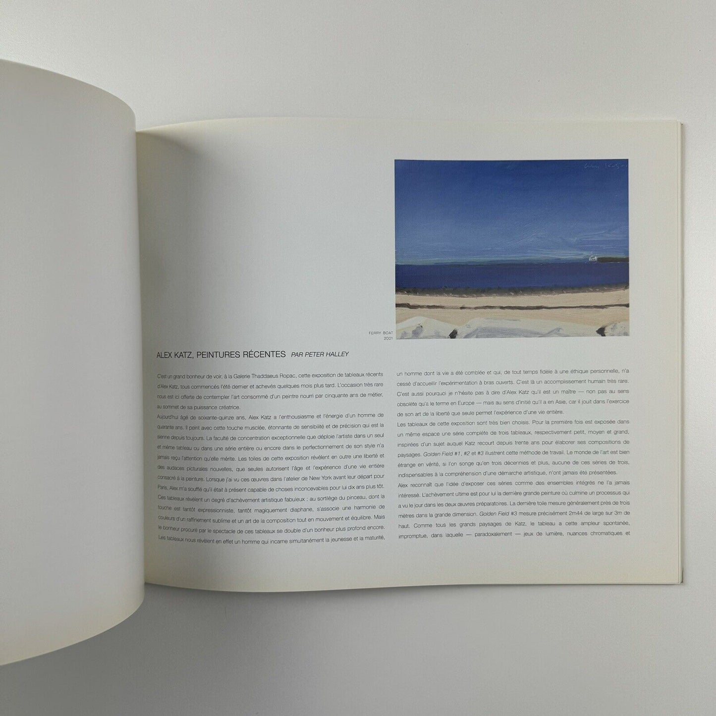 Alex Katz. Beachscenes and landscapes | Galerie Thaddaeus Ropac, 2002