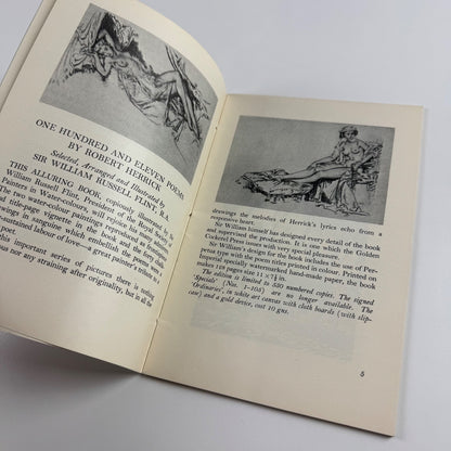 Golden Cockerel Private Press British Hand-made books. Spring 1955