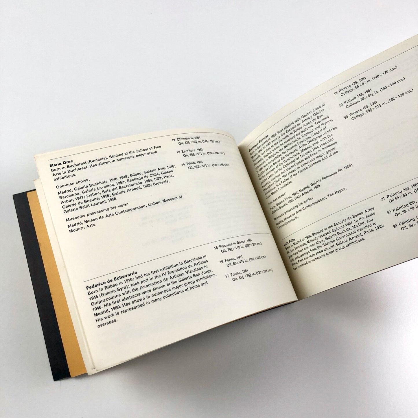 Modern Spanish Painting | Arts Council 1962 catalogue | Design by Gordon House