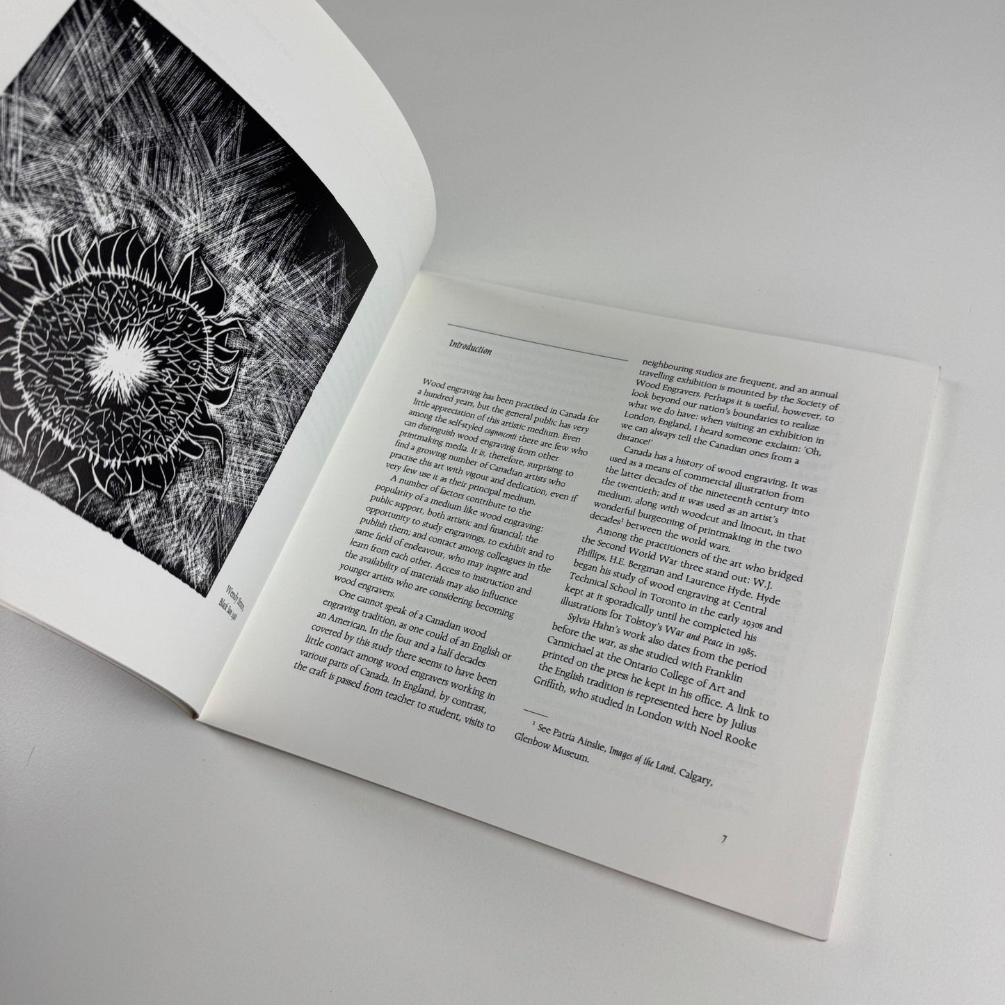 The White Line. Wood Engraving in Canada since 1945 by G. Brender à Brandis and Danuta Kamocki | The Porcupine's Quill 1990 | Includes the printed supplement Wood-Engraving - an Outline of the Method of Working