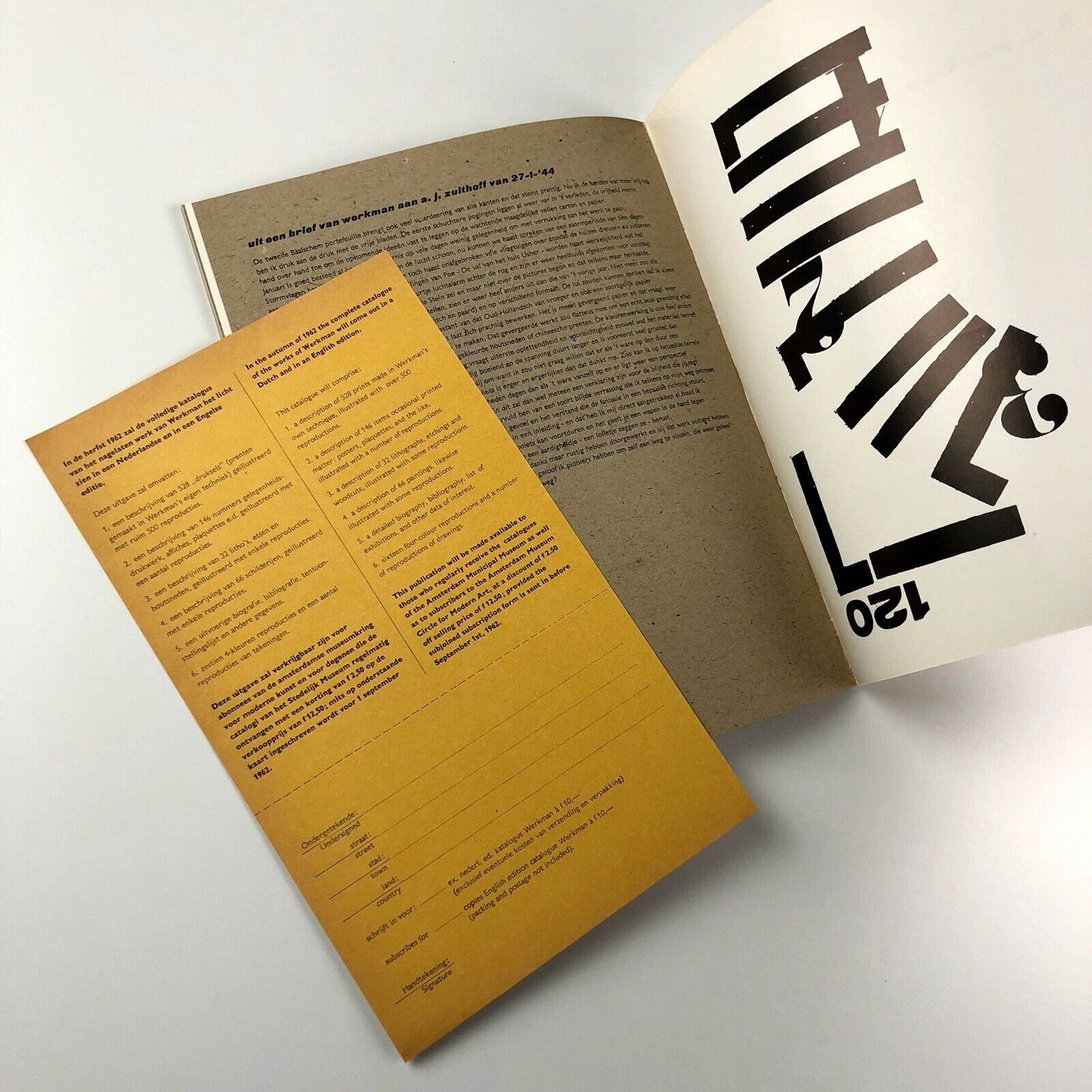 H. N. Werkman 1882–1945 | Stedelijk Museum exhibition catalogue, 1962