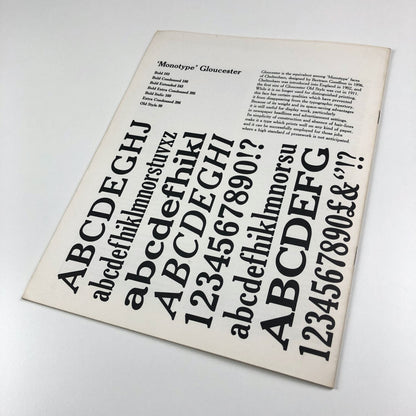 Monotype Newsletter 80 December 1966 | Includes filmsetting, Univers