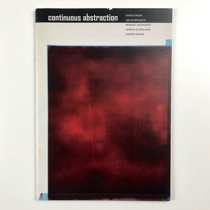Continuous Abstraction | Kunstverein Tiergarten | Galerie Nord catalogue, 2015