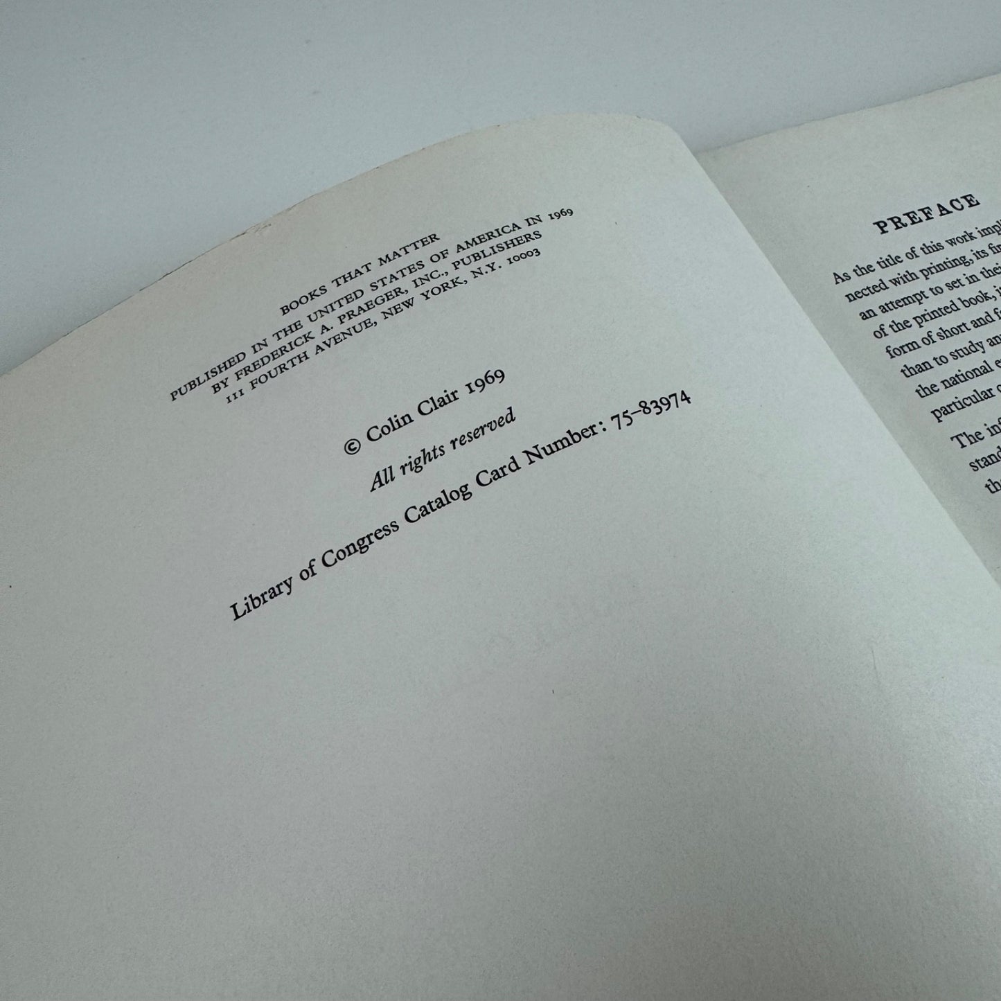 A chronology of printing by Colin Clair | Frederick A. Praeger, 1969
