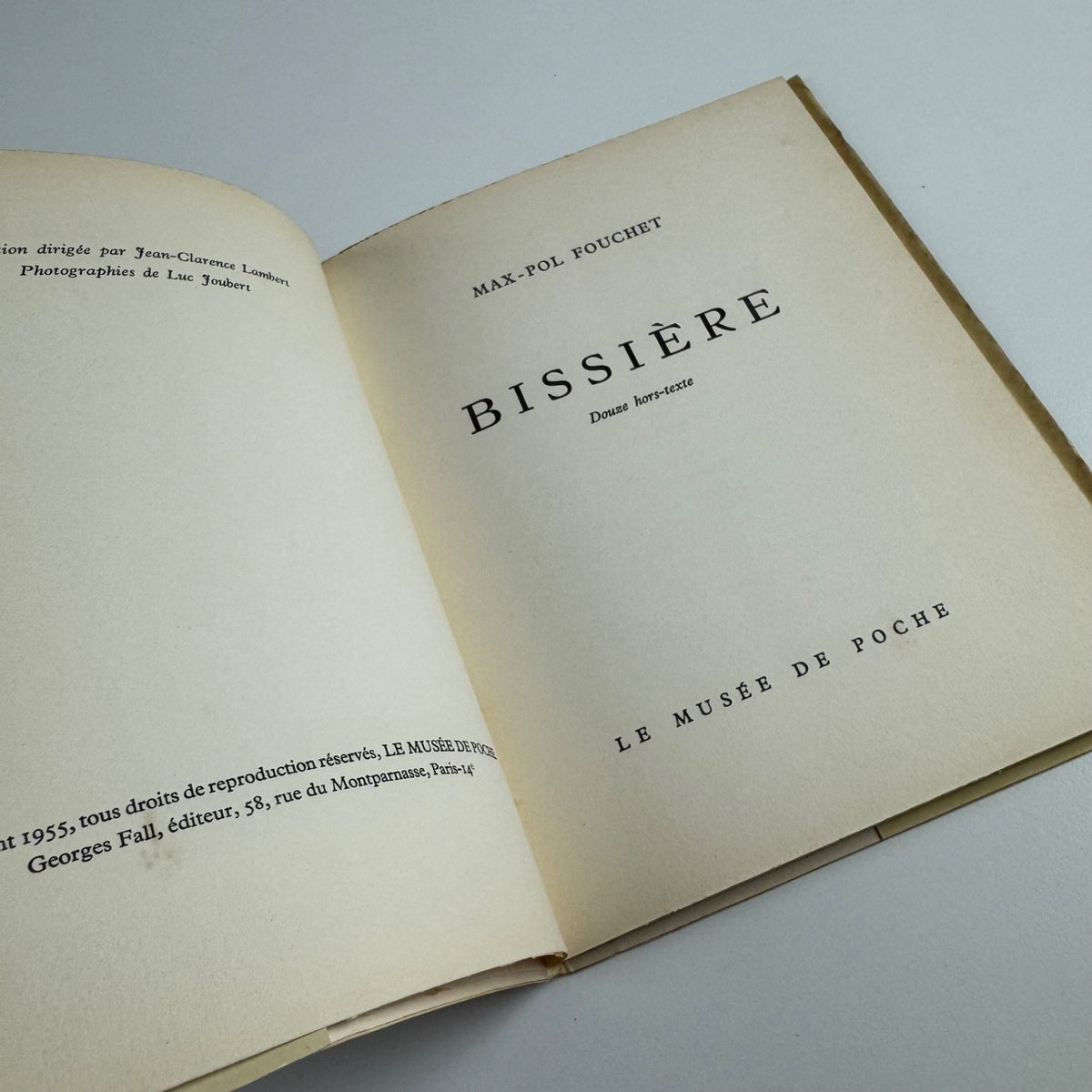 Bissière by Max-Pol Foucher | Le Musée de Poche, 1955