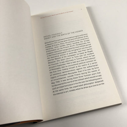 Michel Foucault Manet and the Object of Painting | Introduction by Nicolas Bourriaud | Tate, 2013