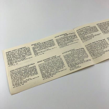 Three Anvil Press Poetry leaflets – 1967-1982