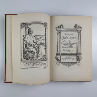 The Historie of Twelve Caesars, Emperors of Rome. Written in Latine by C. Suetonius Tranquillus, and newly translated into English by Philemon Holland | Haslewood Books, Frederick Etchells, 1931